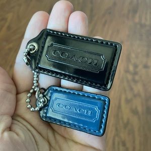 Coach - Black and Blue purse charms keychain fob